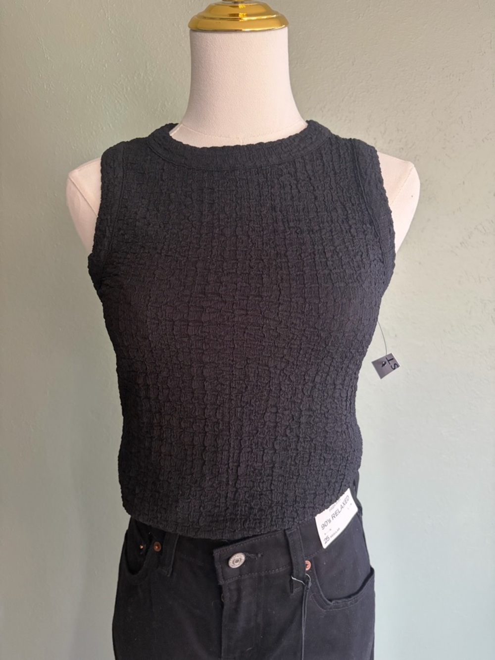 Nine West black tank size small